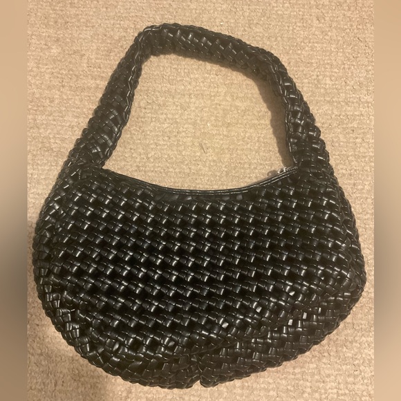 Sincerely Jules Woven Black Shoulder Bag - Picture 1 of 5